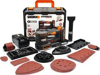 WORX WX820 20Volt 2.0Ah. Li-ion Profesyonel Devir Ayarlı Çok Amaçlı Şarjlı Zımpara