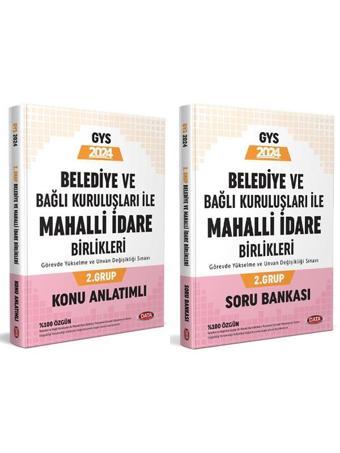 Data 2024 GYS Belediye ve Bağlı Kuruluşları ile Mahalli İdare Birlikleri 2. Grup Konu Soru 2 li Set Görevde Yükselme - Data Yayınları