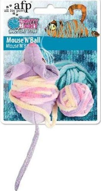 Afp Knotty Habit - Renkli Peluş Fare İpli Oyuncak