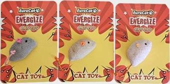 EuroCat Kedi Oyuncağı Tombik Fare Pastel Renk