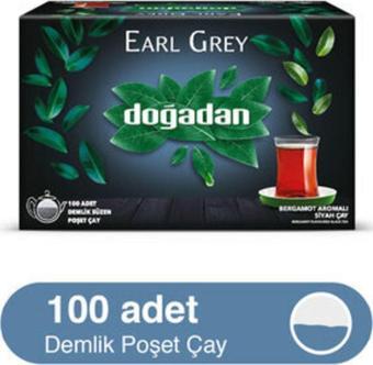 Doğadan Earl Grey Demlik Poşet Çay 320 G 100'Lü ( 9 Adet )