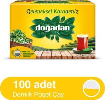 Doğadan Geleneksel Karadeniz Demlik Poşet Çay 100'Lü 320 Gr