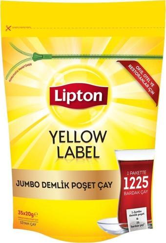 Lipton Yellow Label Jumbo Demlik Poşet Çay 35 X 20 Gr