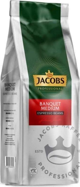 Jacobs Banquet Medium Çekirdek Kahve Espresso Beans 1 Kg