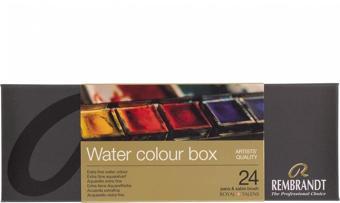 Rembrandt Watercolour Box 24'lü Tablet Sulu Boya Seti Metal Kutulu / 05838624