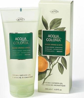 4711 Acqua Colonia Blood Orange & Basil Shower Gel Erkek Duş Jeli 200ML