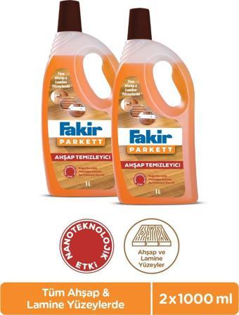 Fakir Parkett Nano Teknolojili Ahşap Temizleyici 1000ml x 2 Adet