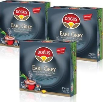 Doğuş Earl Grey Bardak Poşet Çay 100'lü 2 gr x 3'lü