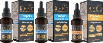 Bee'o 2 Adet 20 ml Suda Çözünür Propolis Damla 1 Adet 20 ml Propolis Damla