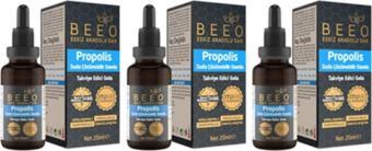 Bee'o 3 Adet 20 Ml Suda Çözünür Propolis Damla