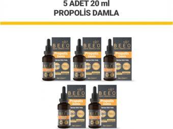 Bee'o 5 Adet Propolis Damla Paketi