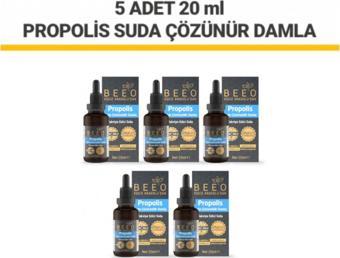 Bee'o 5 Adet Suda Çözünür Propolis Damla Paketi