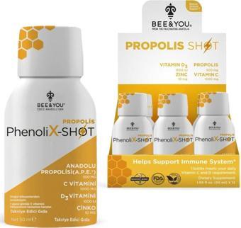 Bee'o Çinko D3+c Vitamini Shot Propolis 12'li Kutu