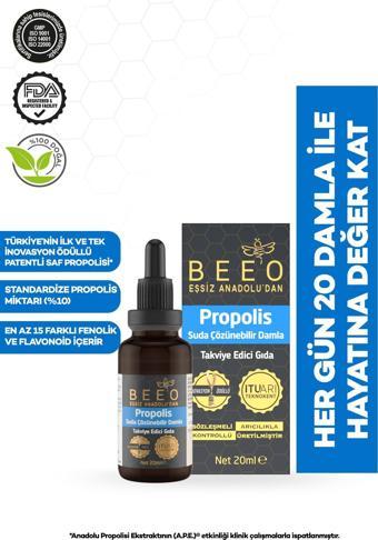 Bee'o Suda Çözünebilir Propolis Damla 20 Ml