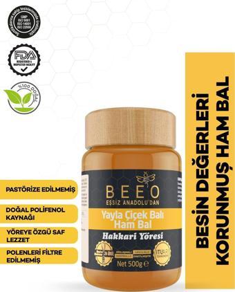 Bee'o Yayla Çiçek Balı Hakkari Yöresi (500 Gr)