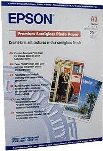 Epson A3 251 Gram 20 Li Premium Semigloss Fotoğraf Kağıdı S041334