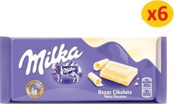 Milka Beyaz Çikolata 80gr - 6 adet