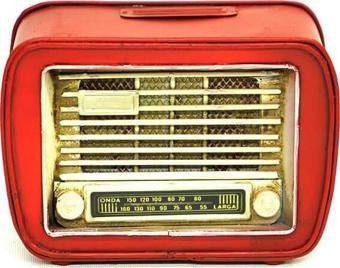 Dekoratif Metal Radyo Kumbara Vintage Ev Ofis Hediyelik