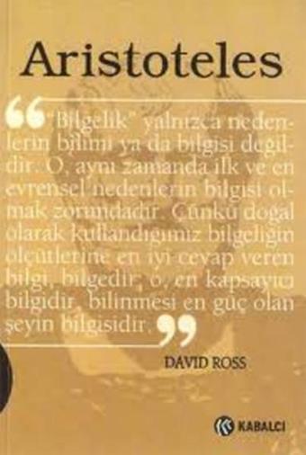 Aristoteles - David Ross - Kabalcı Yayınevi