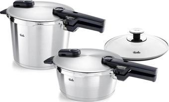 Fissler Vitaquick Premium 6 + 3,5 Lt Düdüklü Tencere Seti + Cam Kapak