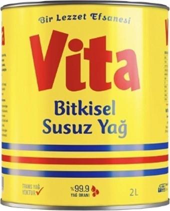 Vita Susuz Margarin 2 Litre Teneke Kutu