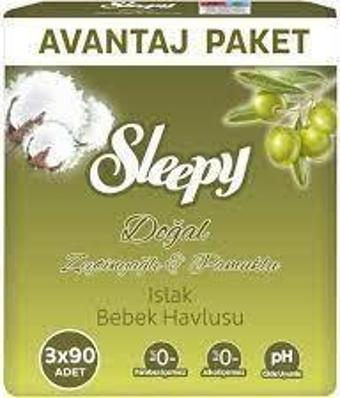 Sleepy Islak Mendil 3x90'lı Zeytinyağlı