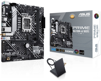 ASUS PRIME H610M-A-WIFI, 2xDDR5, M.2, D-SUB, HDMI, DP, Wi-Fi 5, Bluetooth 5.0, 12.Nesil, LGA1700 Soket, Anakart