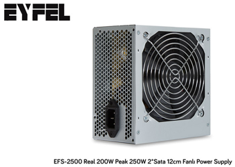 EYFEL EFS-2500, 250W Peak, 12cm Fan, ATX, Power Supply (PSU)