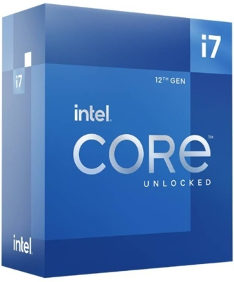 INTEL i7-12700F 12 Core, 3.60Ghz, 25Mb, 65W, LGA1700, 12.Nesil, BOX, (Grafik Kart YOK, Fan VAR)