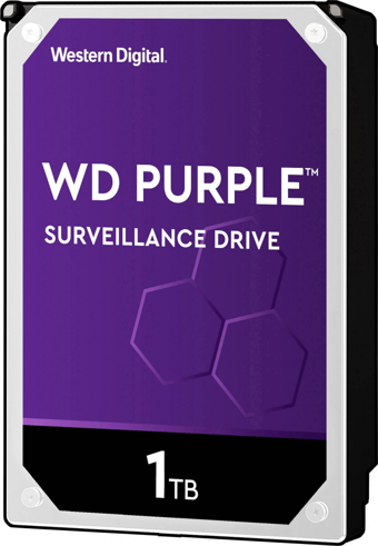 WD PURPLE, WD10PURZ, 3.5&quot; 1TB, 64Mb, 5400 Rpm, 7/24 Güvenlik, HDD