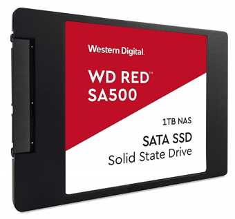 WD Red SA500, WDS100T1R0A, 1TB, 560/530, SERVER ve NAS için Enterprise, 2,5&quot; SATA, SSD