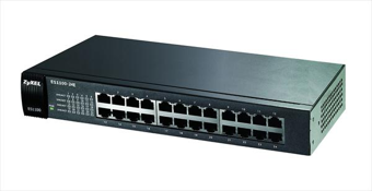 ZyXEL ES1100-24E 24 Port, MegaBit, Yönetilmez, Fast-Ethernet, Sessiz Switch