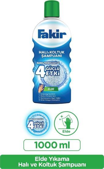 Fakir Nano Teknoloji ile Elde Yıkama Halı ve Koltuk Şampuanı 1000 ml