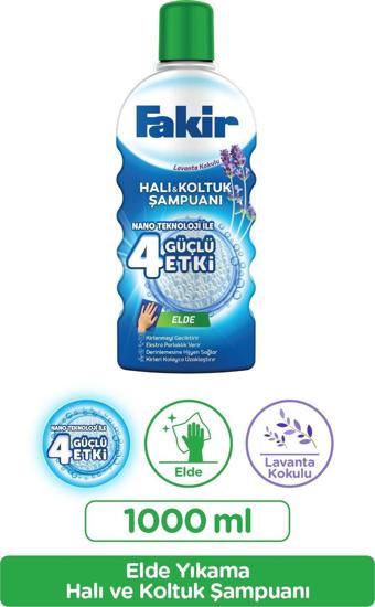 Fakir Nano Teknoloji ile Lavantalı Elde Yıkama Halı ve Koltuk Şampuanı 1000 ml