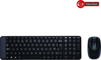 Logitech MK220 (920-003163) Kablosuz Türkçe Q Klavye/Mouse Set