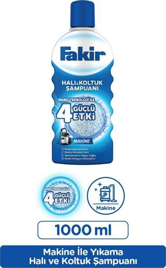 Fakir Nano Teknoloji ile Makine Halı ve Koltuk Şampuanı 1000 ml