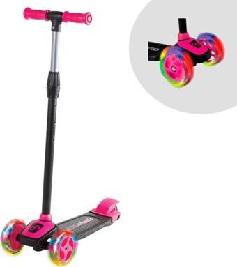 Scooter Cool Whells Işıklı 3 Tekerlekli Twist Pembe