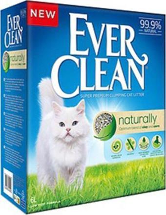 Ever Clean Naturally Doğal Parfümsüz Topaklanan Kedi Kumu 6 lt.