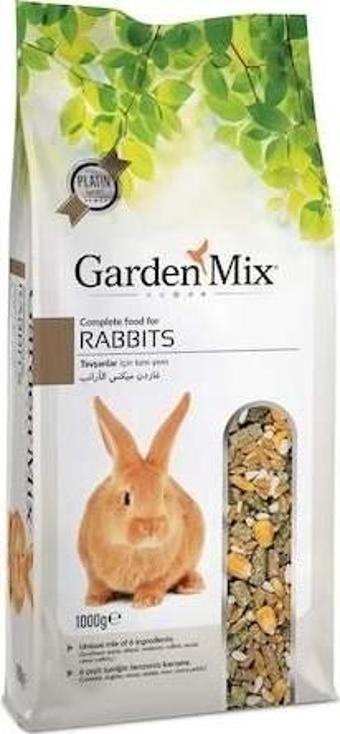 Garden Mix Platin Tavşan Yemi 1 Kg x 5 Adet