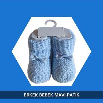 Sahi Aksesuar Erkek Bebek Mavi Patik 0 - 3 Ay