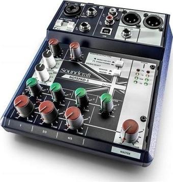 Soundcraft Notepad 5 Channel Desktop Mixer 