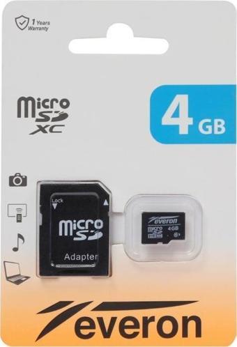 Everon 4GB Micro SD Hafıza Kartı Adaptörlü