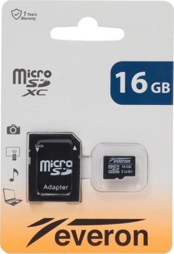 Everon 16GB Micro SD Hafıza Kartı Adaptörlü