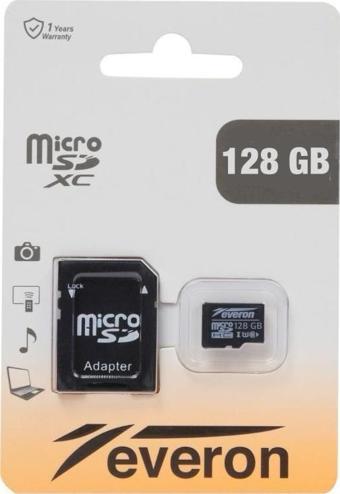 Everon 128GB Micro SD Hafıza Kartı Adaptörlü