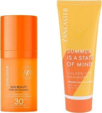 Lancaster Sun Beauty Güneş Koruyucu Spf30 30ml + Golden Tan Maximizer Güneş Sonrası Losyon 75ml