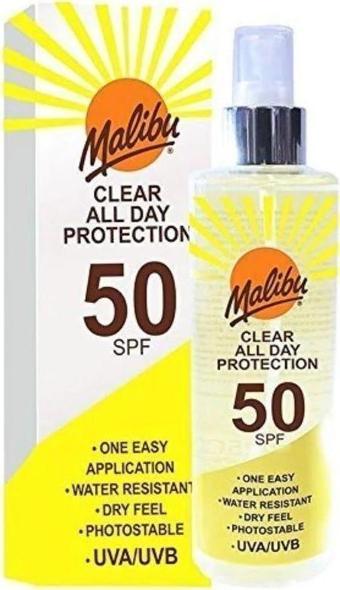 Malibu Güneş Koruyucu Gün Boyu Koruma Spreyi SPF50 250ML