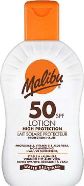 Malibu Yüksek Güneş Korumalı Losyon SPF50 200ML