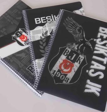 LİSANSLI BEŞİKTAŞ SPIRALLI ÇİZGİLİ A4 PP KAPAK 80 YAPRAK DEFTER 