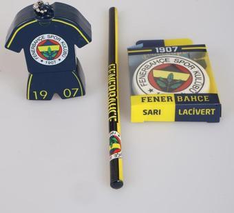 LİSANSLI FENERBAHÇE KURŞUN KALEM, SİLGİ VE FORMA TASARIM Kalemtıraş SETİ 