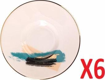 Porland Dash Desen Çay Tabağı 11cm 6 lı 04ALM008508